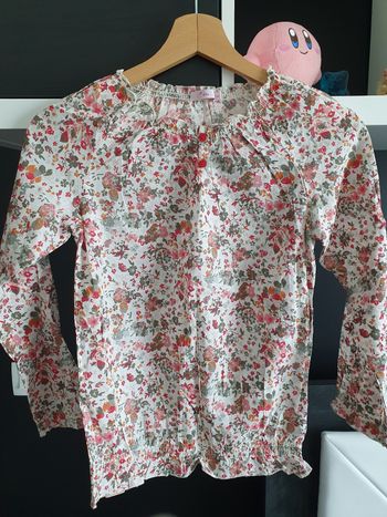 T-shirt manches longues fleuris léger été