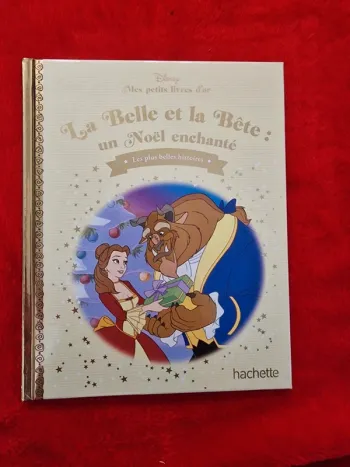 Livre mes petits livres d'or Disney la belle et la bête un Noël enchanté