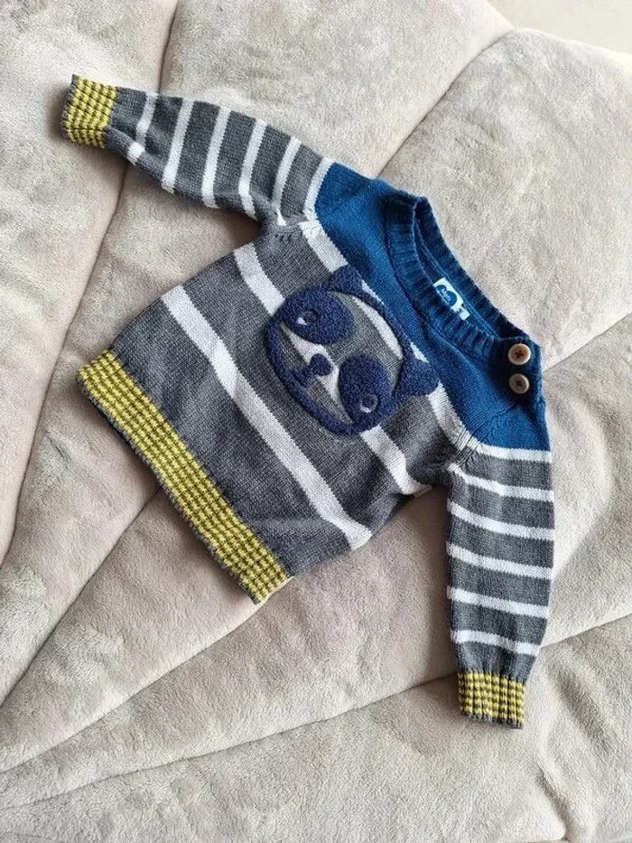 Lot de 4 pull taille 3 mois - photo numéro 4