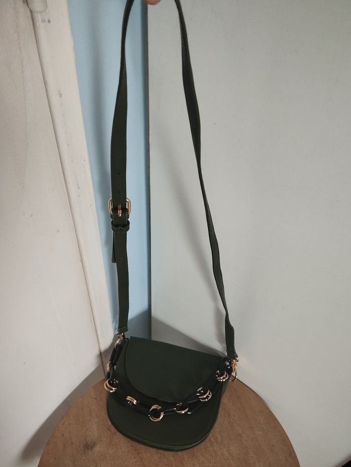 Sac bandoulière vert kaki La Redoute - photo numéro 4