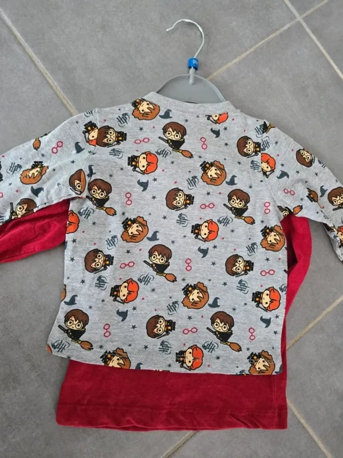 Lot de 2 tee shirts manches longues Harry potter - photo numéro 2