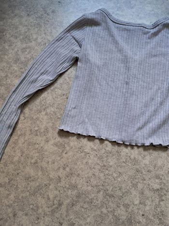Crop top gris