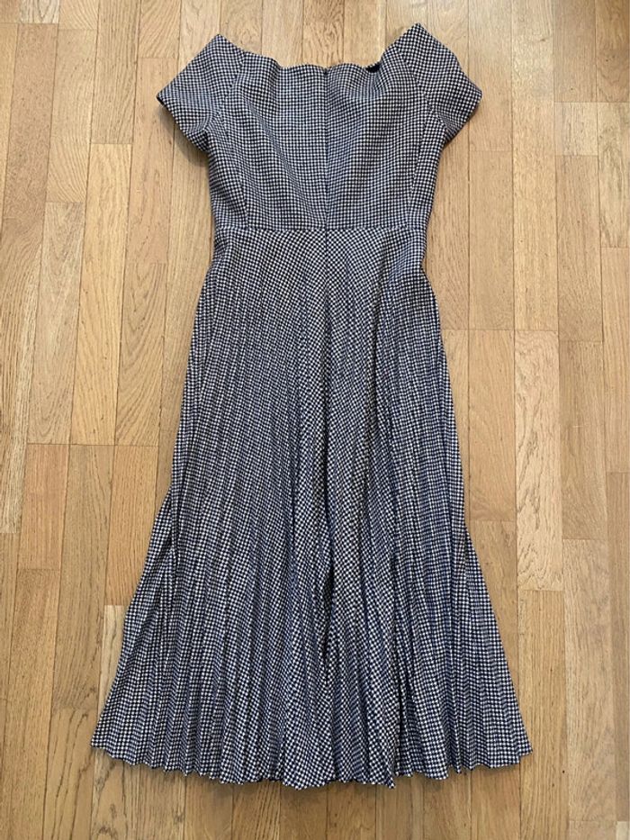 Robe en laine pied de poule Christian Dior taille 36 - photo numéro 7