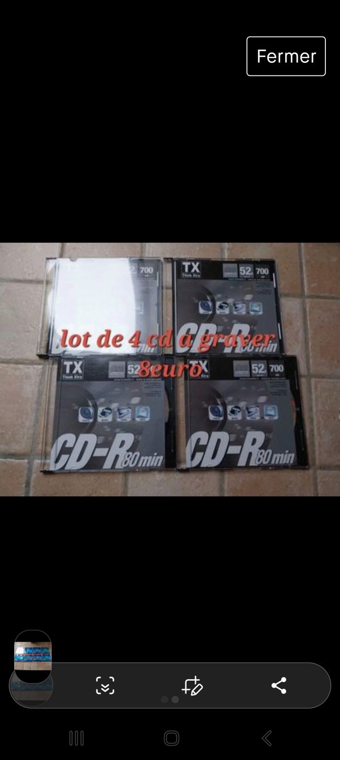 Lot de cd a graver - photo numéro 2