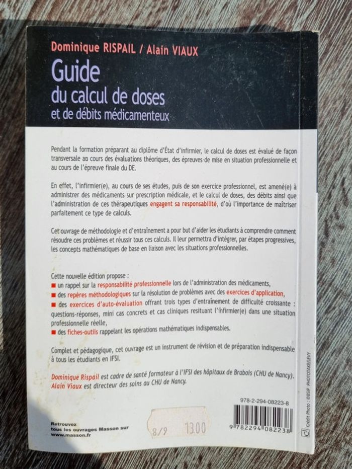 Guide du calcul de dose école infirmière - photo numéro 2