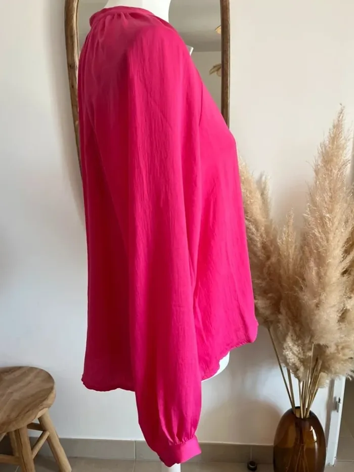 Blouse rose satinée Aware - photo numéro 5
