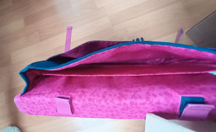 Cartable bleu et rose - photo numéro 8