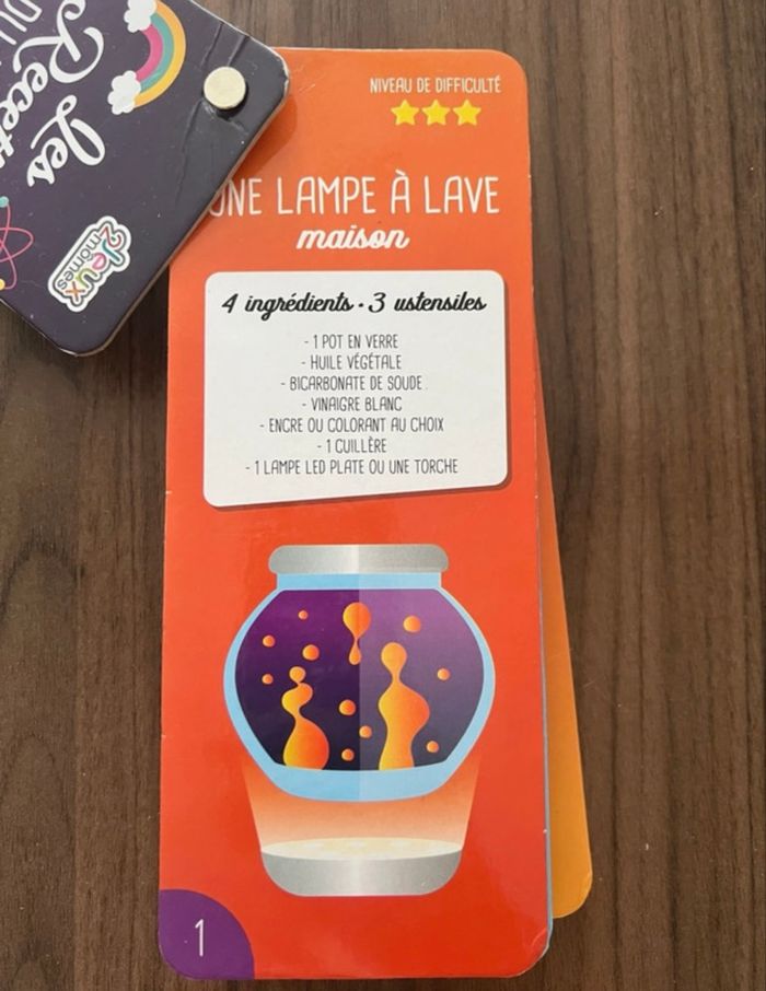 Cartes recettes du scientifique