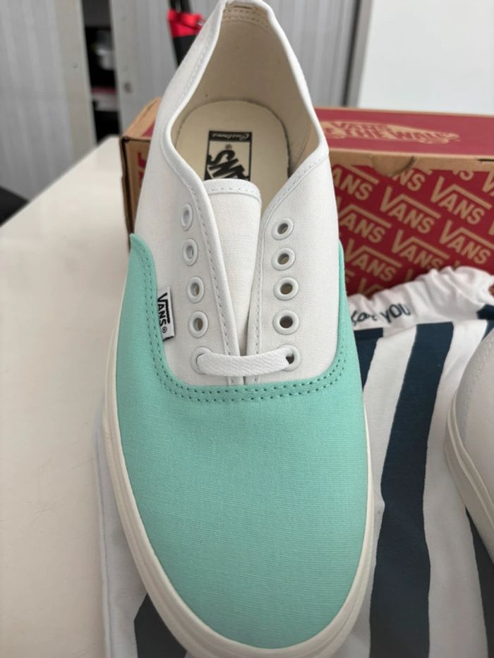 Vans Authentic Washed Green Nubuck - photo numéro 7