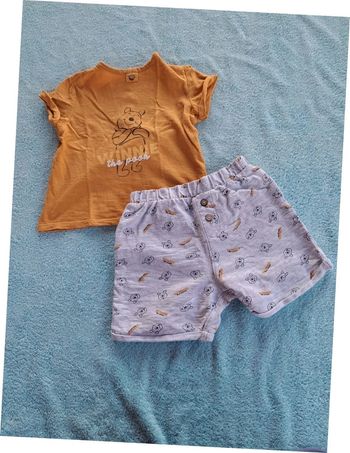 Ensemble Disney Winnie L'ourson 24 mois T-shirt Short