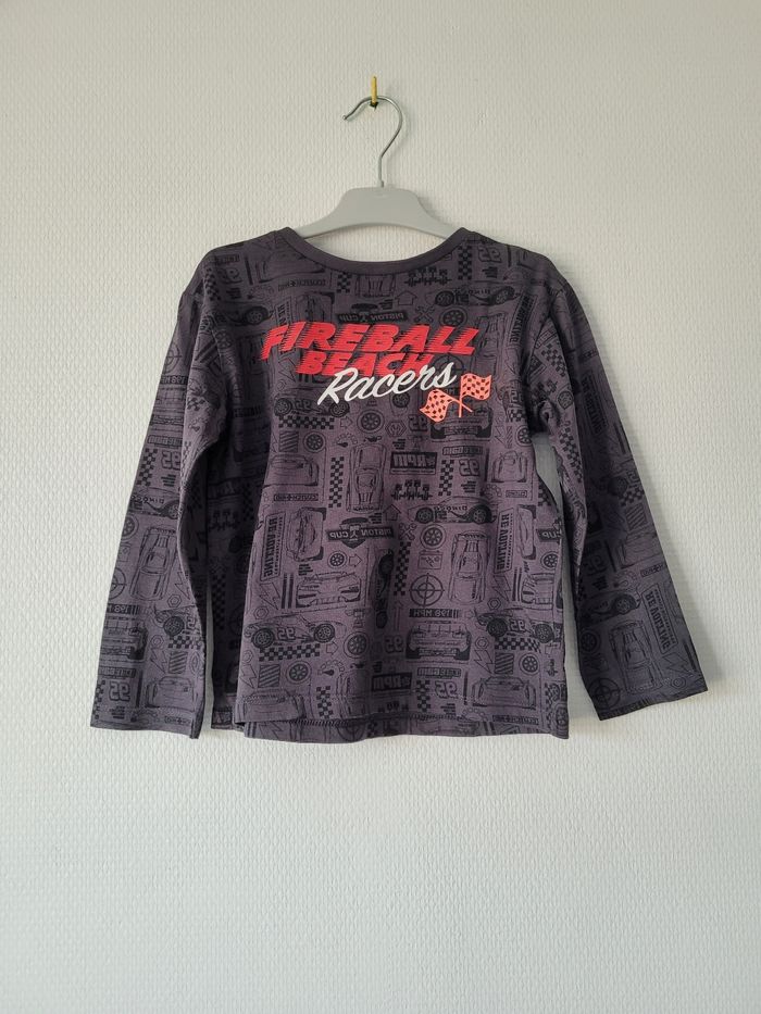 T-shirt imprimé gris Cars 5 ans TBE