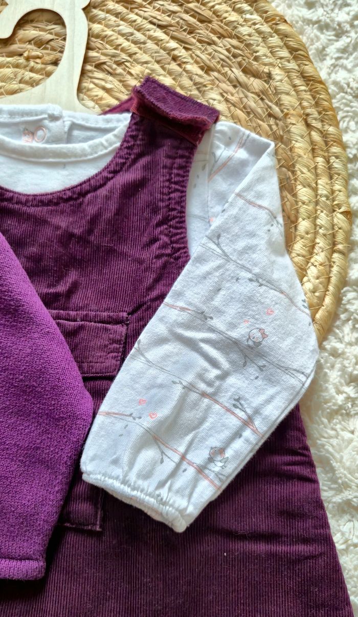 Ensemble fille robe 6 mois hiver - photo numéro 3