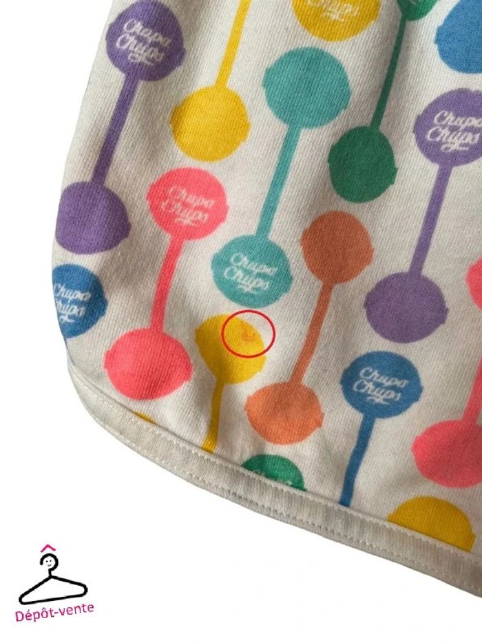 Short coloré “Chupa Chups”, motif sucettes - taille 8 ans - photo numéro 3
