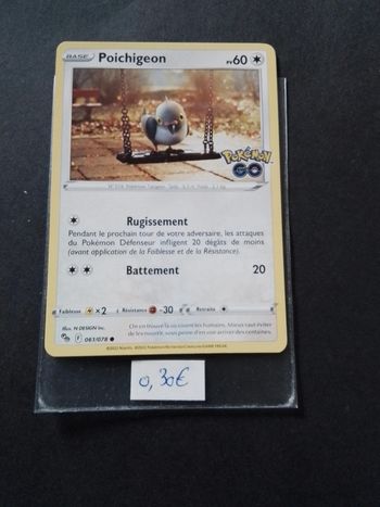 Carte Pokémon Poichigeon 61/078