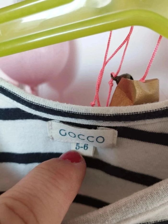 Robe rayée Gocco 5-6 ans neuve - photo numéro 4