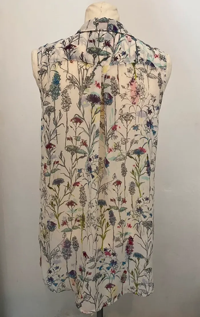 Chemise sans manches H&M à imprimé floral – Taille S - photo numéro 2