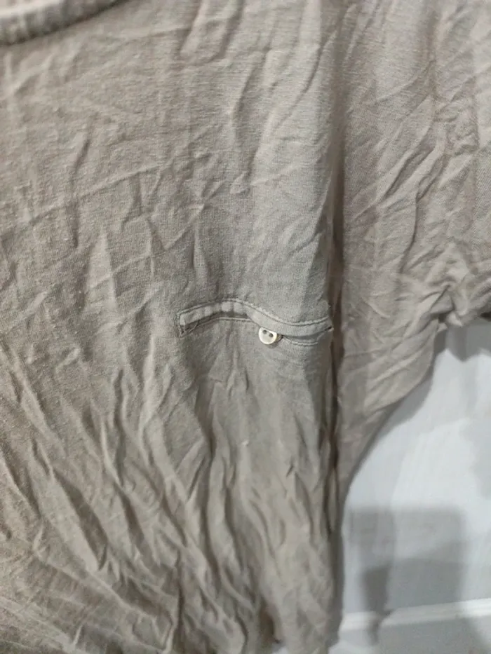 T-shirt uni beige camaïeu - photo numéro 2