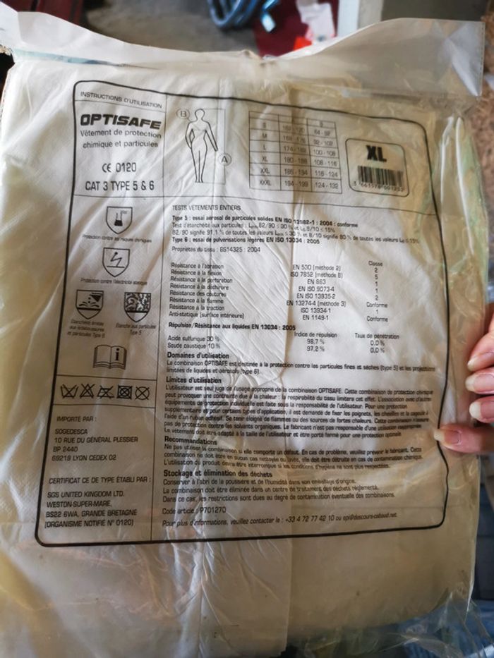 Combinaison de travail taille xl - photo numéro 2