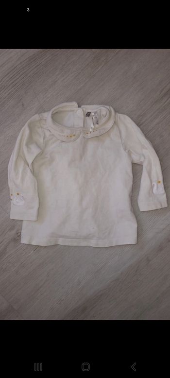 Tee-shirt manche longue fille 6 mois