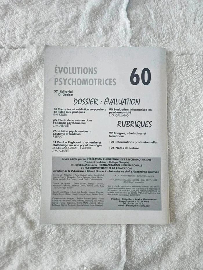 Évolutions Psychomotrices - Vol.15 n°60 - photo numéro 2
