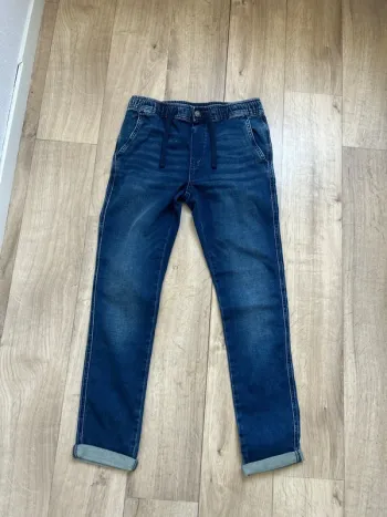Jeans jogging jogger bleu marine Teddy Smith 14ans