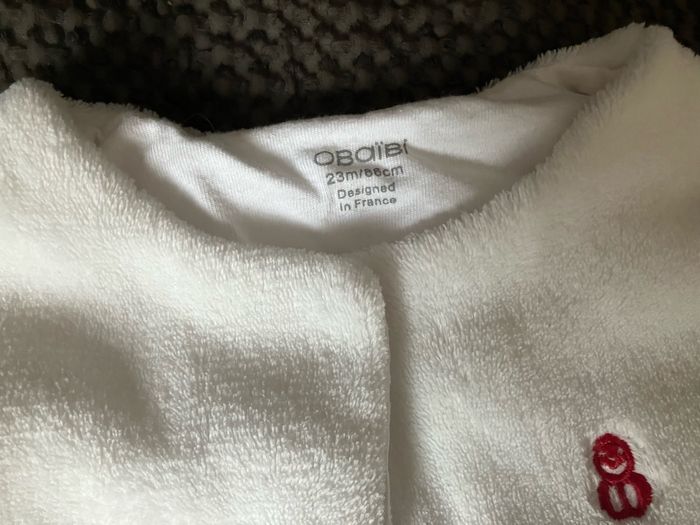 Gilet blanc polaire - photo numéro 2