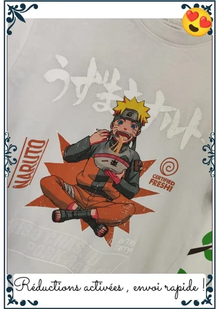 T-shirt naruto homme S - photo numéro 2