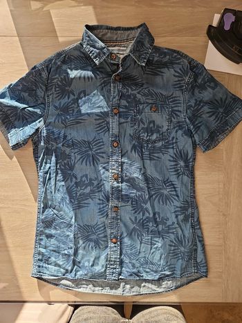 Chemise manches courtes bleu celio T M