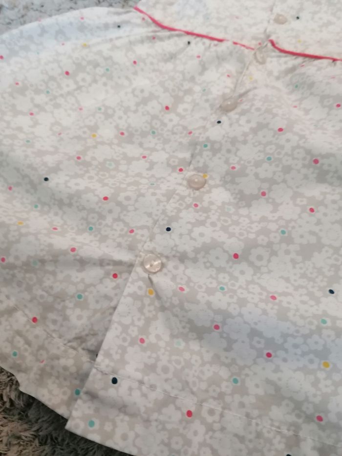 Robe à motifs gris blanc Obaibi 12 mois - photo numéro 6