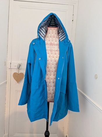 Coupe vent imperméable bleu XL