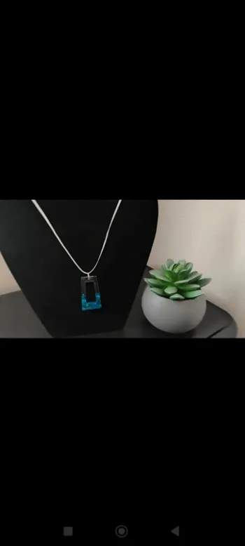 💥 magnifique collier paillettes bleues 💥