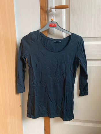 Pull manches 3/4 bleu marine