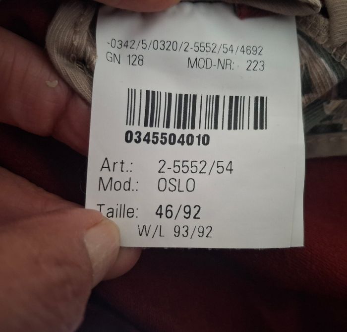 Chino bordeaux t46 - photo numéro 6