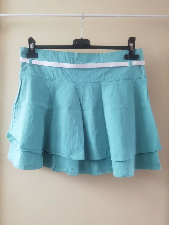 Jupe turquoise et ceinture blanche - photo numéro 7