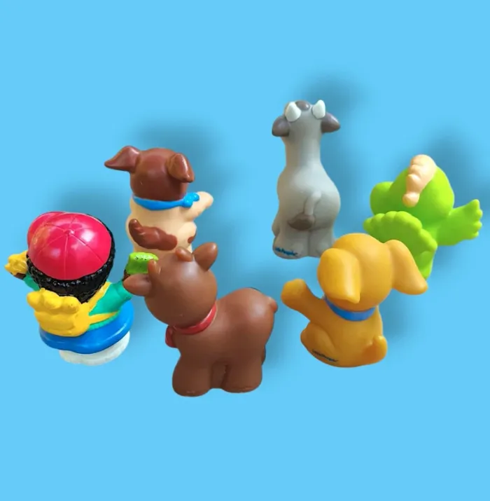 Lot figurine et animaux Little People Mattel 2001 et kiddieland AD - photo numéro 2