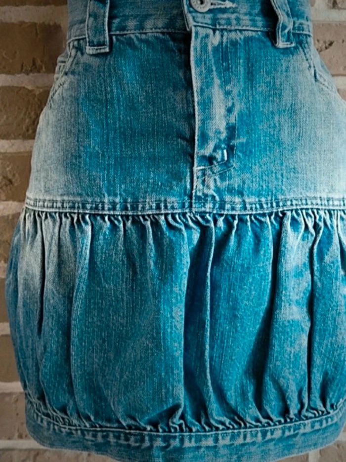 Jupe en jean bleu délavé Naf Naf M 38 - photo numéro 3