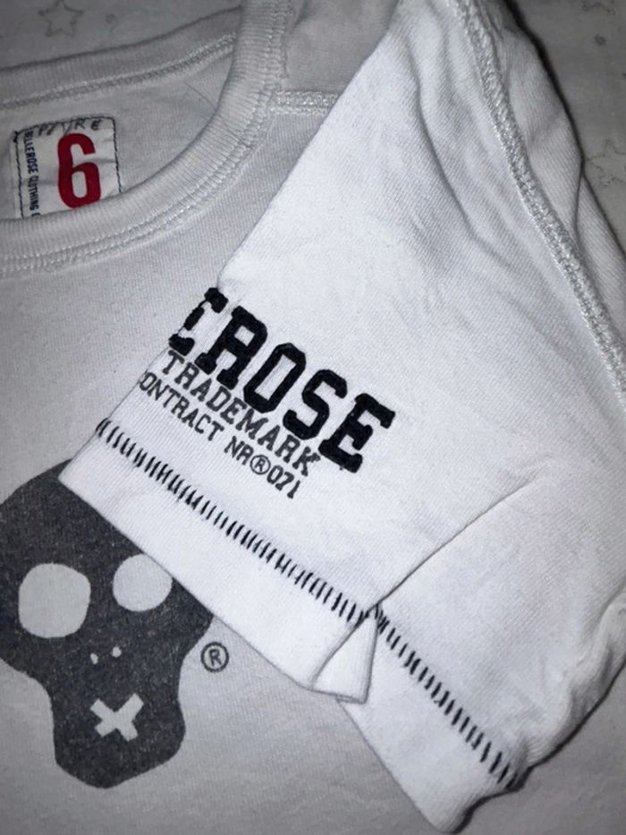 T-shirt blanc skull 6 ans Bellerose - photo numéro 4