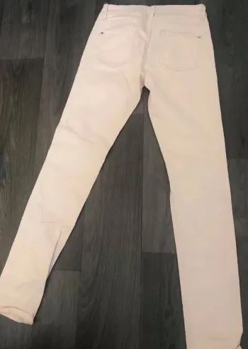jean blanc creme beige etam 38