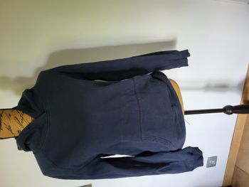 sweat à capuche bleu