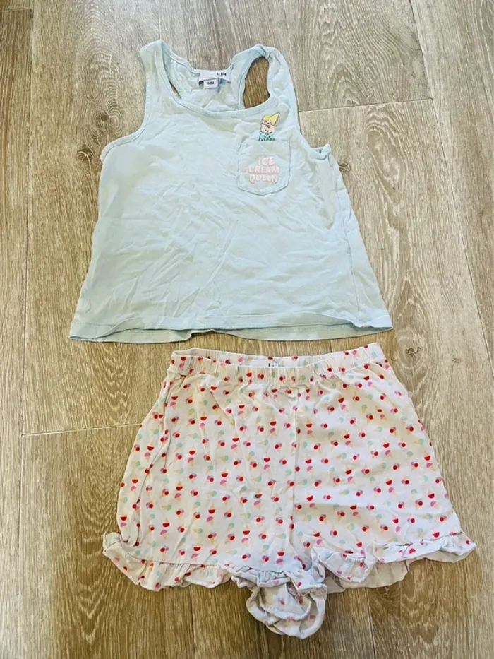 Pyjama short fille 5 /6 ans - photo numéro 4