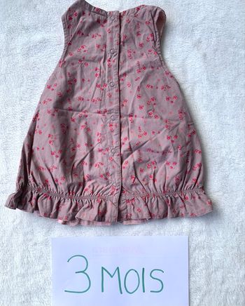 Robe manches courtes 3 mois