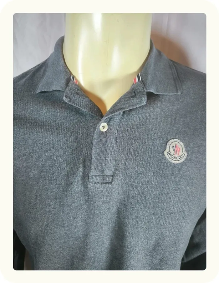Polo manches longues homme Moncler Taille M 38 - photo numéro 2