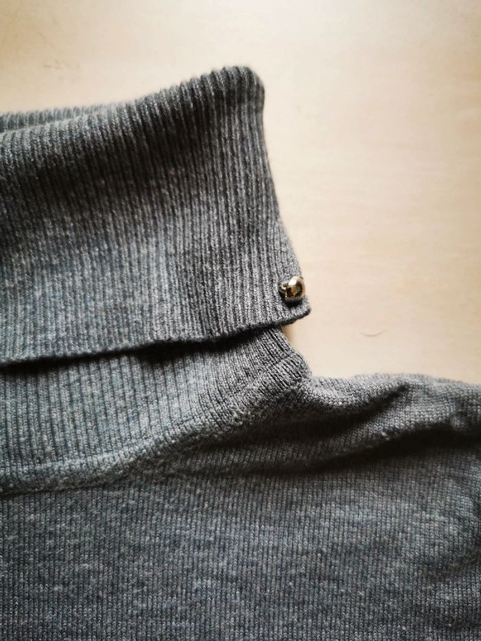 Pull gris col roulé camaïeu 36 - photo numéro 2