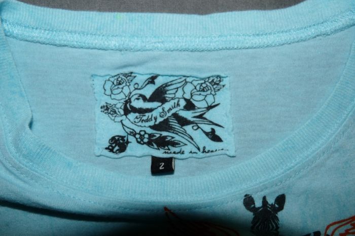 T-shirt Teddy Smith femme taille 2 mais correspond à un S-38 - photo numéro 3