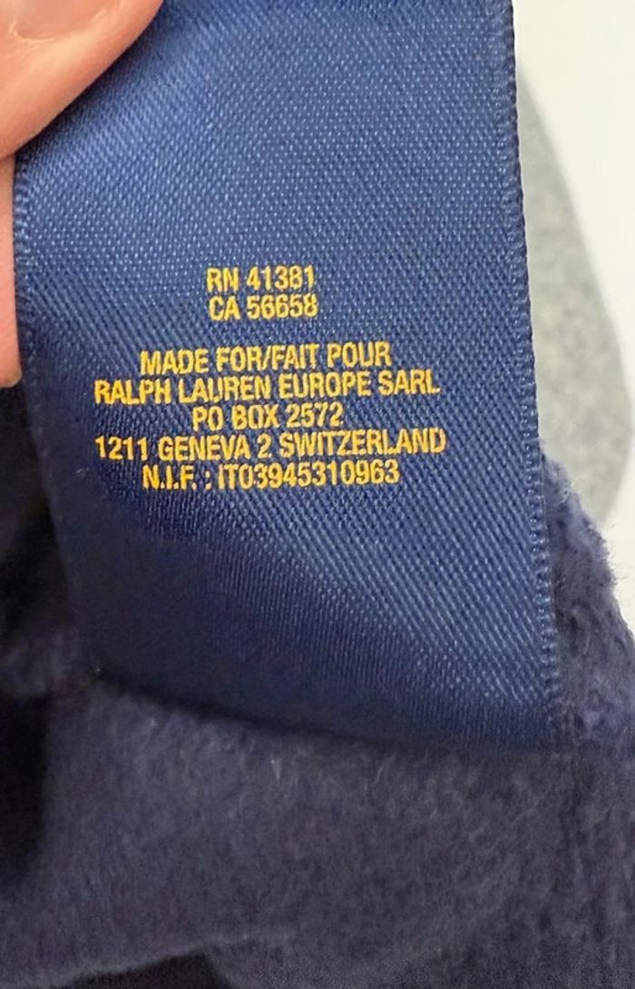 Sweat zippé Polo Ralph Lauren garçon 2 ans - photo numéro 4