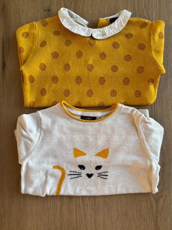 Lot de 2 Pulls en coton fille