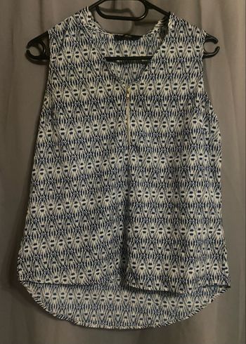 Haut à motifs »Mim »bleus et blancs
