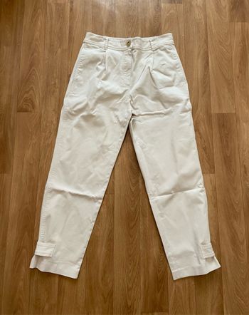 Pantalon casual crème 38