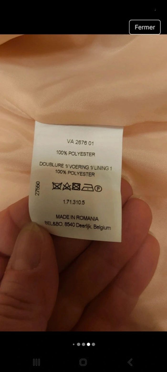 Blazer ouvert Bel & Bo taille 38 couleur Abricot - photo numéro 15