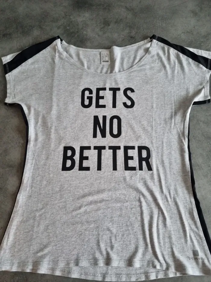 T-shirt à manches courtes femme - Taille M / 38 - Domyos - Gris - photo numéro 5